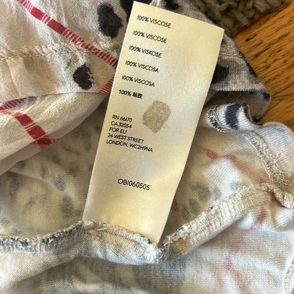 Anthropologie Mathilda Balloon Sleeve Mixed Print Blouse Size XSmall Floral Boho - Picture 10 of 11